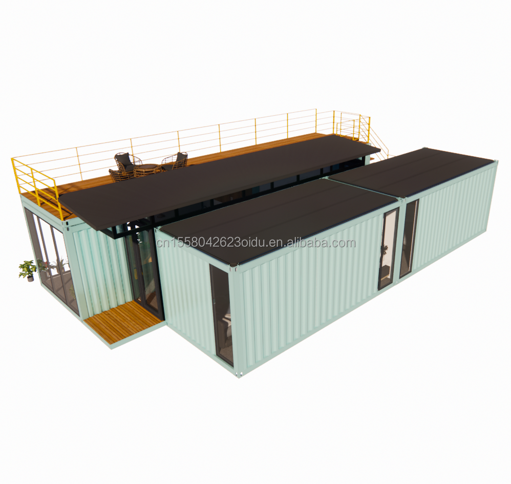 20ft/40ft Prefabricated Portable Foldable Expandable Container Tiny Mobile House with 3 Bedrooms Aluminum Alloy Windows