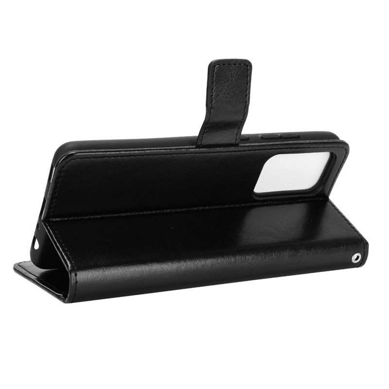 Matte Finish Phone Cover , Litch Pattern Card Holder Cell Phone Case Kickstand Wallet