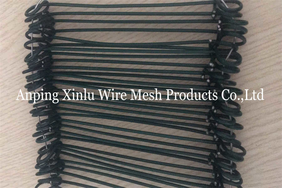 Garden Black Double Loop Bale Ties 10cm Length BWG20 Q235 PVC Coated Twin Loop Rebar Binding Wire