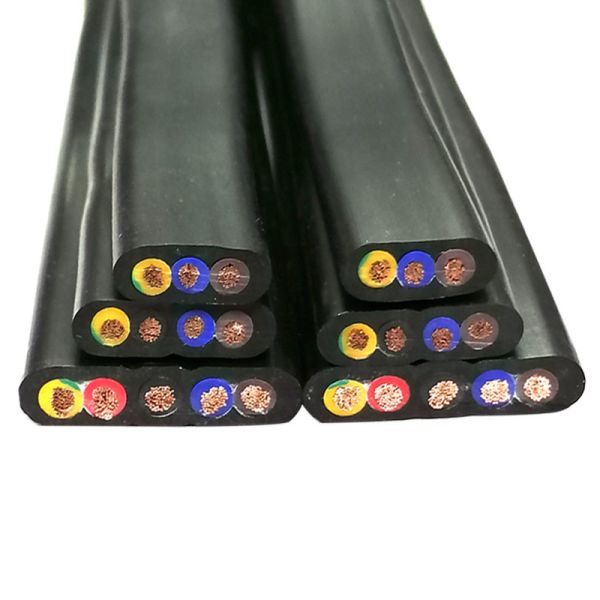 Wear Resistance Flat Rubber Sheathed Cable Waterproof For Large Mobile Devices
