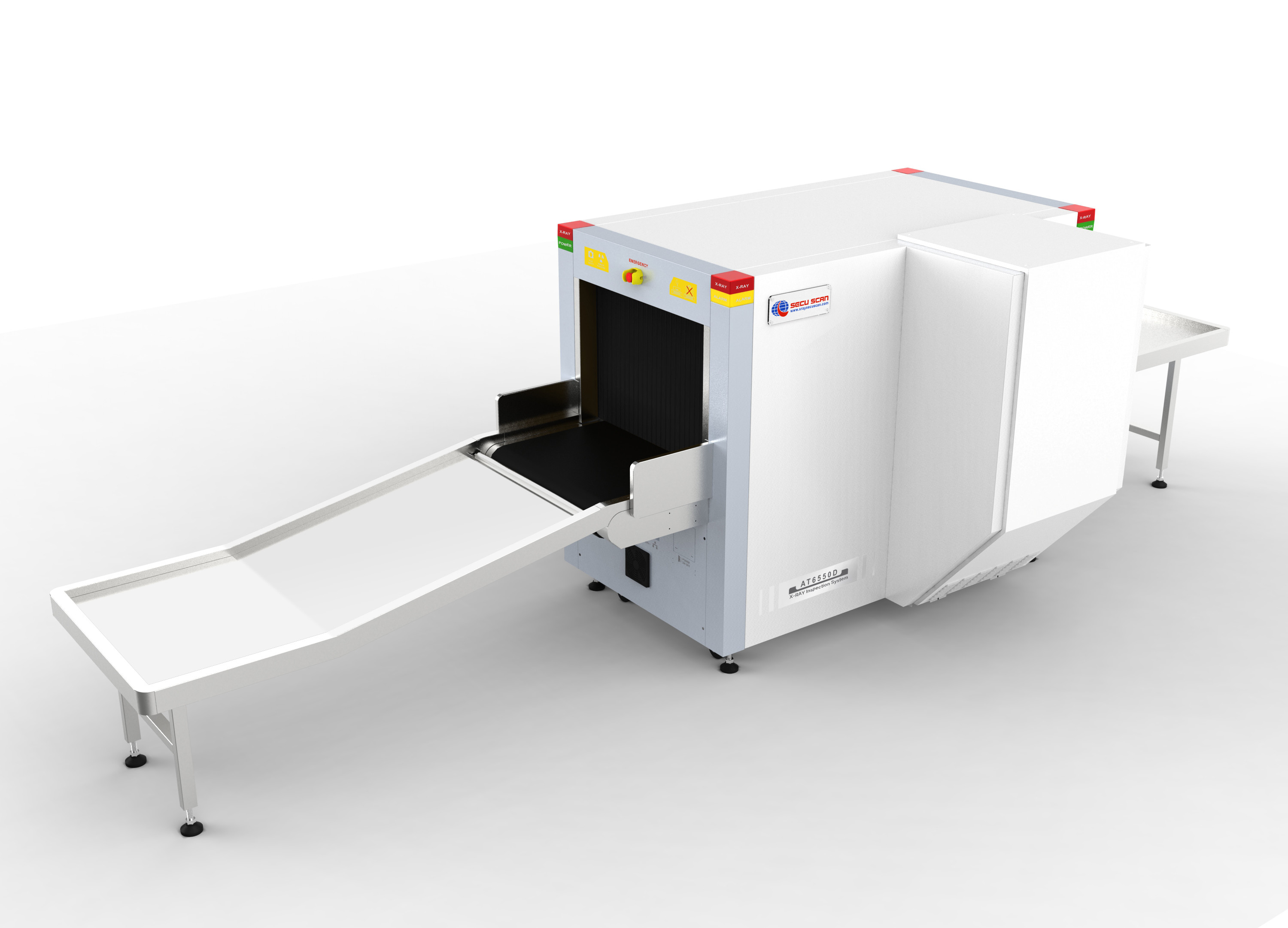 Dual view AT6550D X Ray Scanning Machine Baggage with medium tunnel size