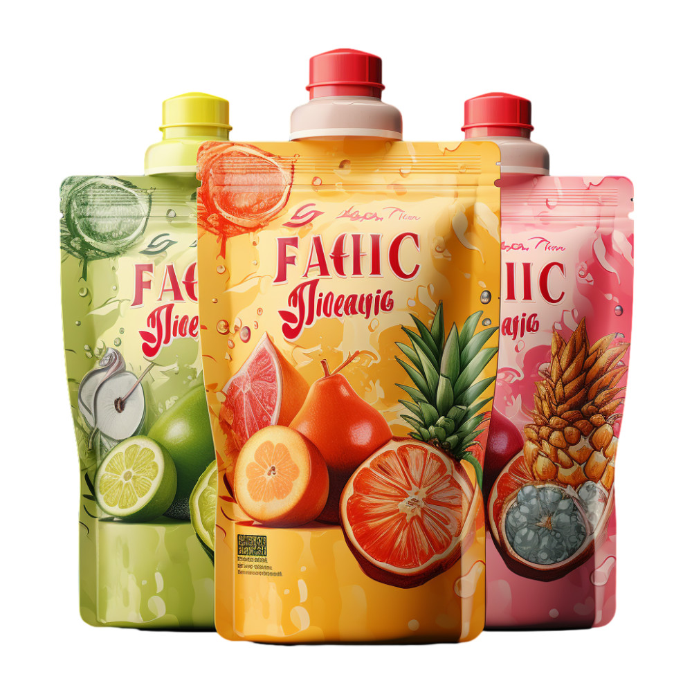 Manufacture Custom Print Liquid Pouches Fruit Juice Jelly Bag Drink Cute Baby Spout Pouch