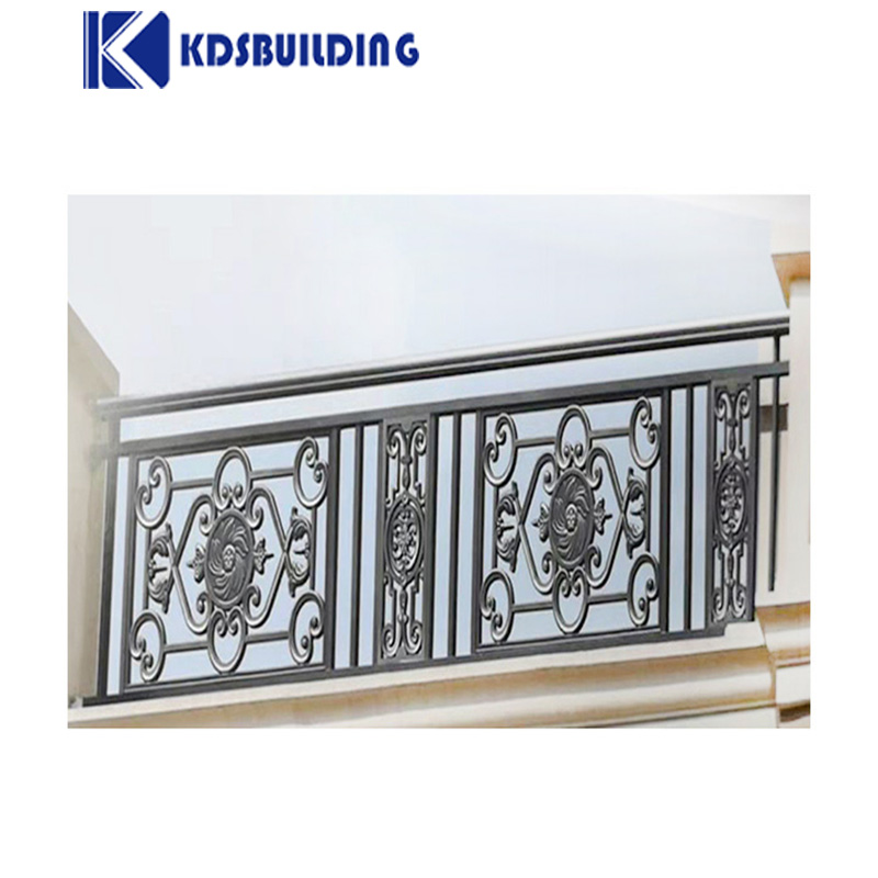 Metal Building Balcony Railing Forging Cast Stairs Pipe Railing Handrail