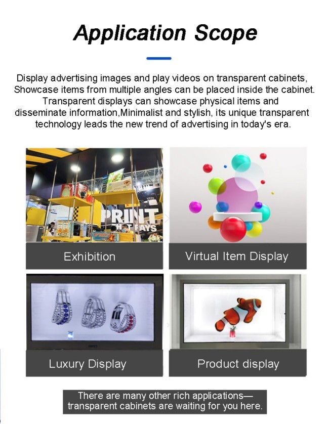 Wholesale 3D Holographic Projection Display Cabinets Supporting 360° Stereoscopic Imaging for On-Site Product Promotion and Exhibition