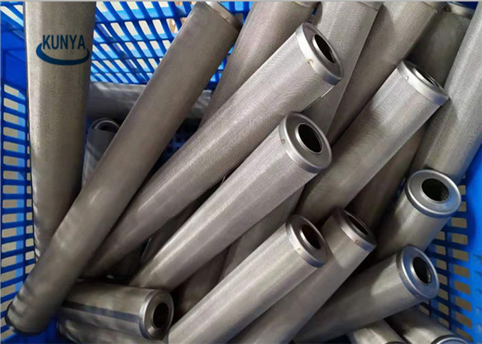 304 316 Mesh Water Purifier Stainless Steel Filter Element Threaded Interface