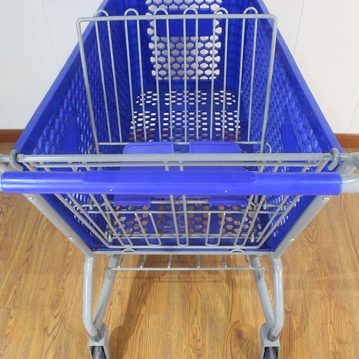 165L Hot Selling Durable America Style China Plastic Shopping Carts