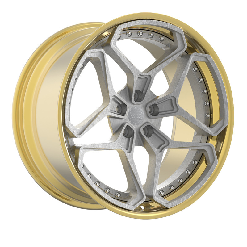 Custom designed Two pieces forged wheels 18 19 20 21 22 23 24 inch alloy car rim custom alloy car wheels