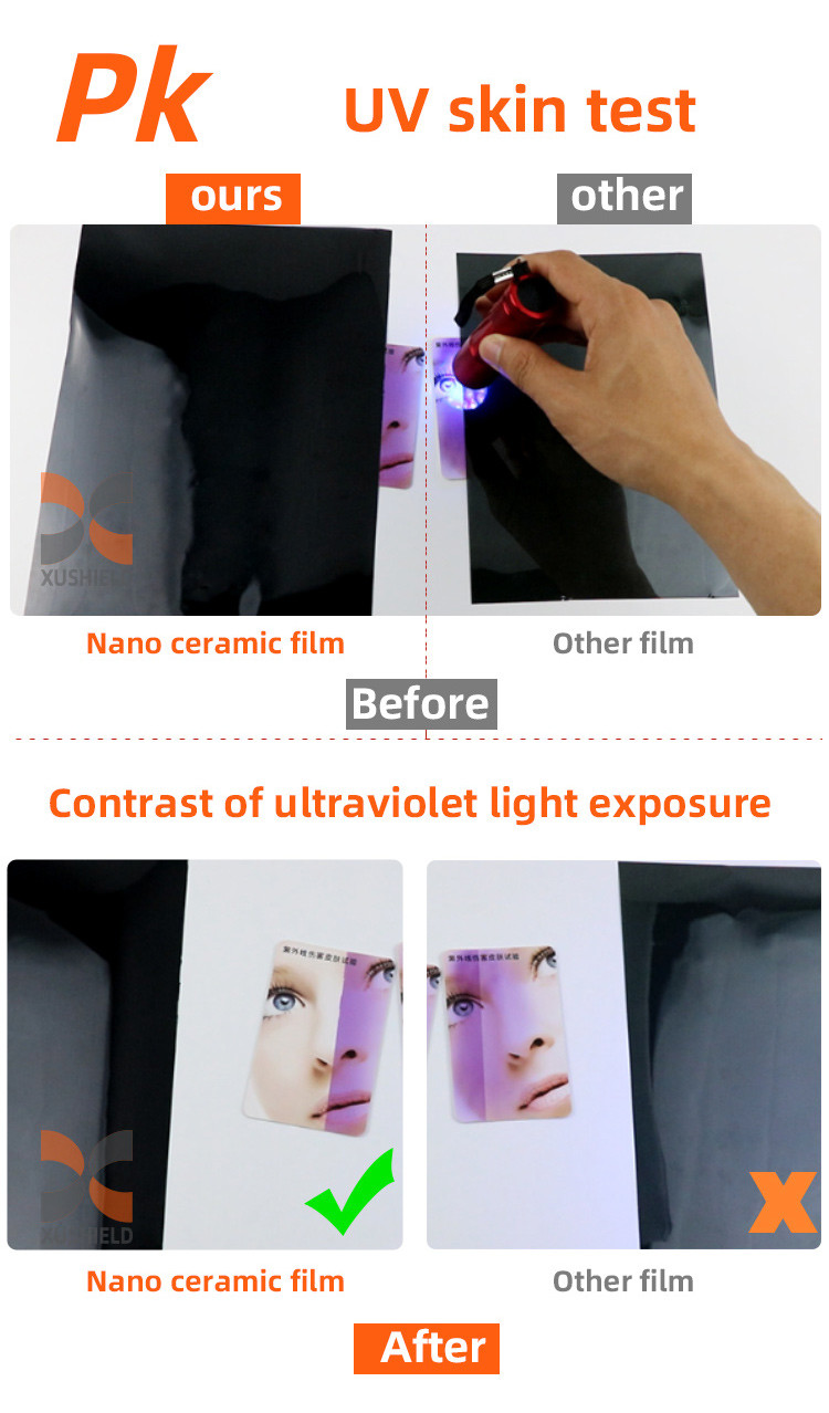 Window privacy film 1.52x30m/60"x100ft Car Window Tint Film nanoceramic film nano ceramic