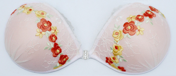 2017 strapless push up invisible lace bra adhesive silicone breast