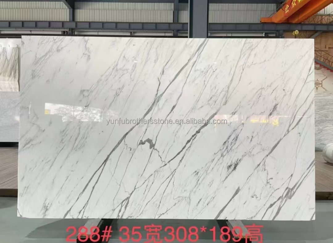 Nano White Crystal Dining Table Top Modern Big Slab Marble Look Porcelain Tile for Steps
