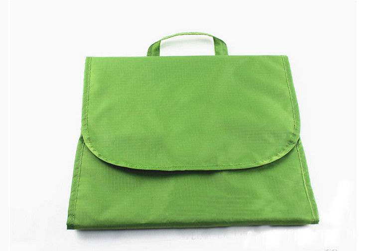 Green Portable Travel Organizer Bag Oxford Cloth Transverse Square Style
