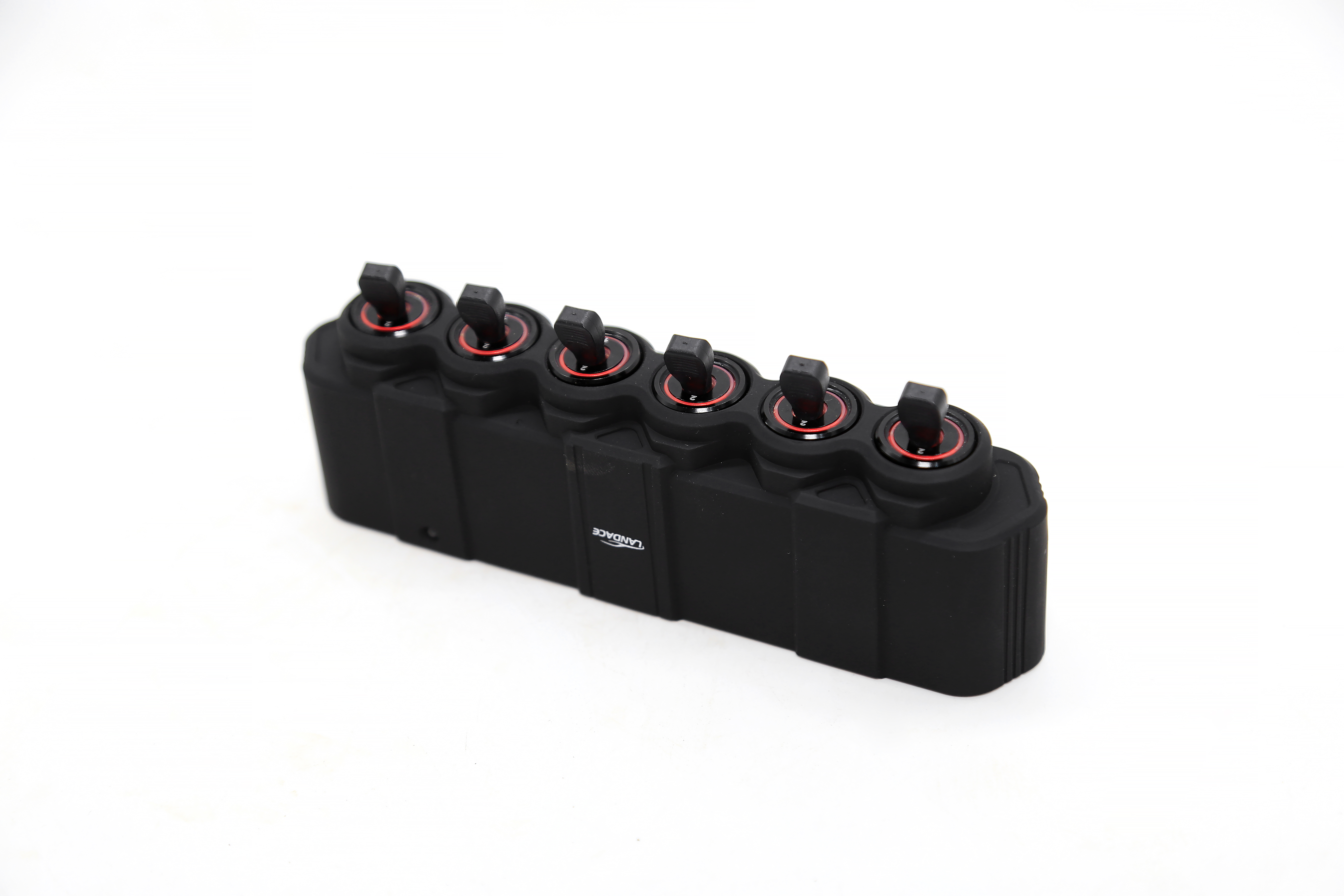 Car Accessories Aluminum Alloy Headlight Fog Light Width Light Wireless Refrigerator 6 Gang Switch Panel
