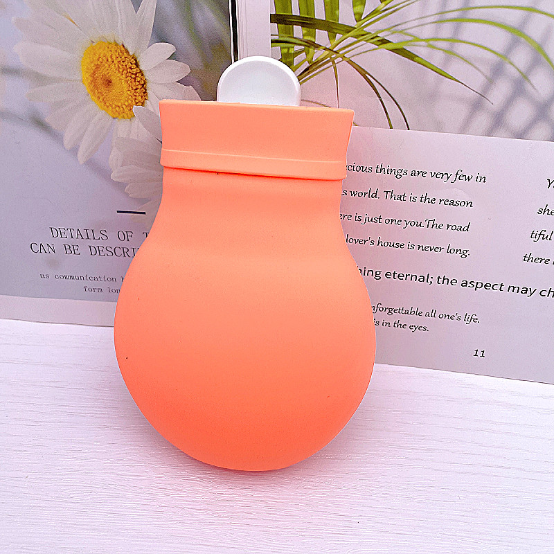 Microwave Heating Silicone Hot Water Bottle Bag With Knit Cover Hot Cold Therapies Back Pain Gift For Girlfriend Mother