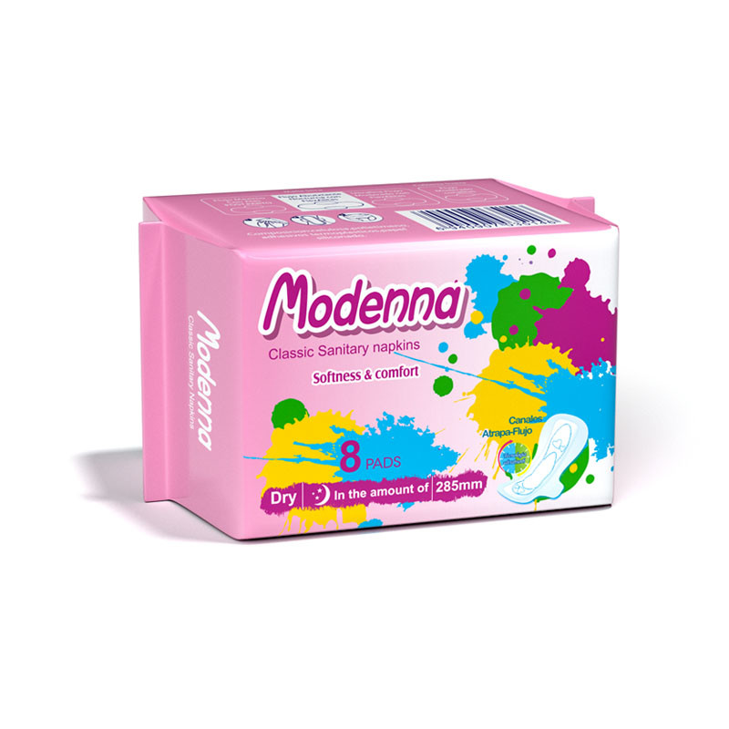 Ladies Period Wood Pulp Sanitary Napkin Ultra Thin Disposable Maxi Pad With Wings