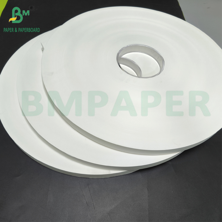 Bio Straw Paper Wrap Paper 28gsm 32mm x 6000m Roll White Color