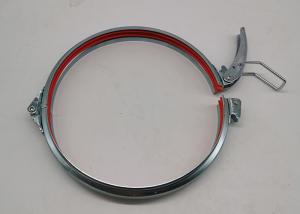 Buy cheap 160mm Quick Release Galvanized Pipe Clamp With Red Rubber product