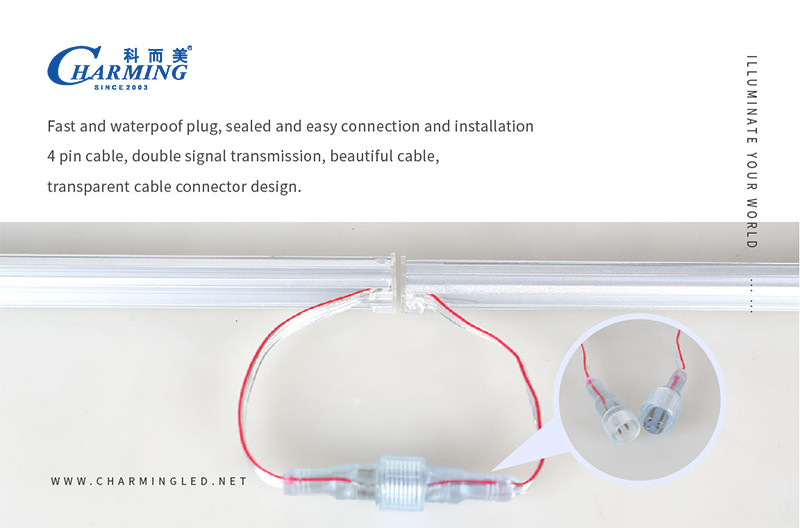 Mini 3D Effct RGB LED Light Tube U20 For Outdoor Decoration / Bridges