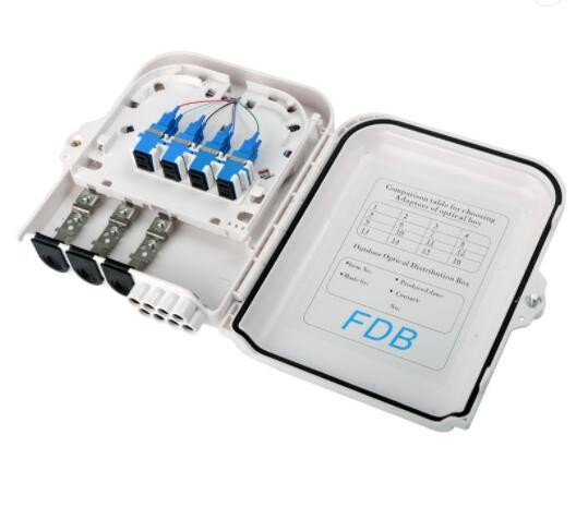 3 Inlet 8 Outlet ABS Optical Splitter Box IP65 For Lgx Cassette