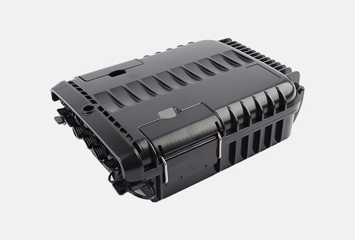 8 Core Fiber Optic Junction Box , Black ABS Fibre Optic Distribution Box