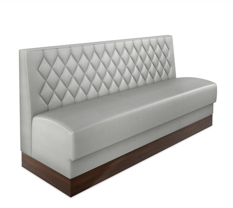 Customized Retro Leisure Bar Western Restaurant Card Seat High Back Fabric Hotel Coffee Shop Sofa