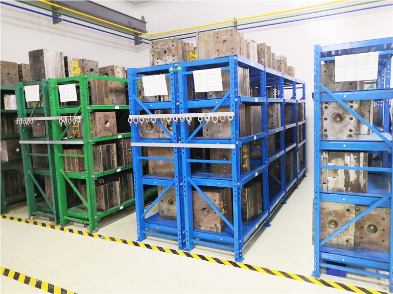 High Quality Full Open Roll-Out Shelving Heavy Duty Drawer Type Mold Rack Steel Injection Mould Racking