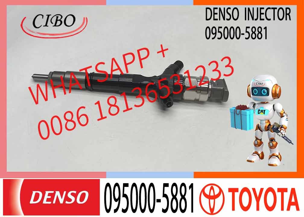 Diesel Common Rail Fuel Injector 095000-5880 095000-5660 095000-5881 9709500-588 23670-30050 for TOYOTA 2KD-FTV Engine