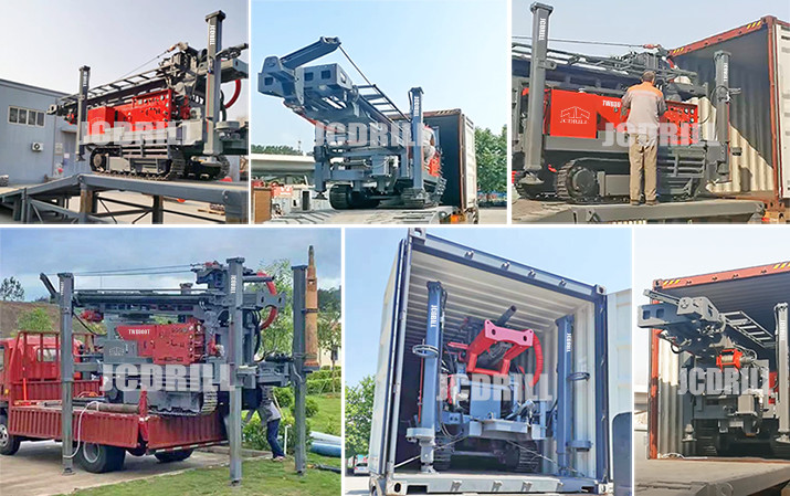 Water 260m Crawler Mounted Drilling Rig Hydraulic Rotation