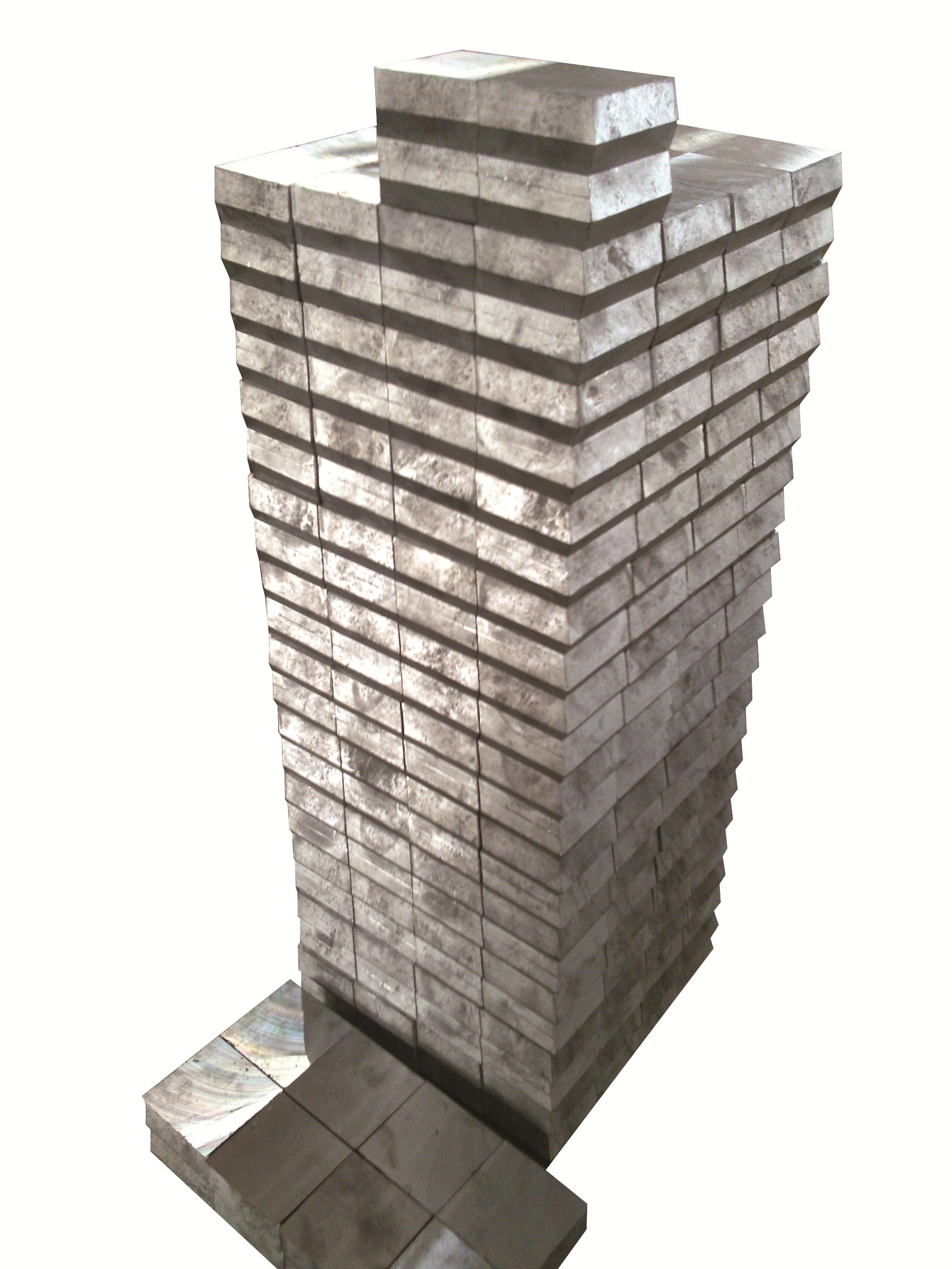 Single-Herringbone OR Double-Herringbone Radiation Proof Pure Lead Shielding Bricks Easy To Stack Unfold And Redeploy