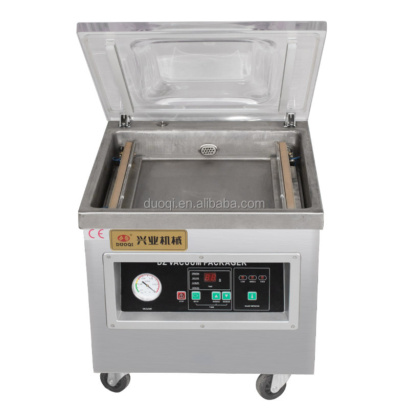 Design Vacuum Chamber Nitrogen Gas Flushing Food Vegetable Meat Pouch Sealing Machine