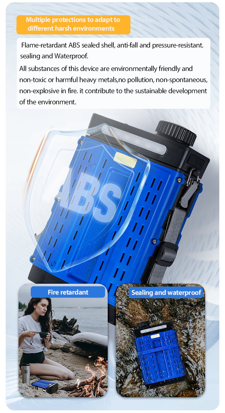 Emergency 9V 5V Outdoor Waterproof UPS Quick Power Supply Portable Energy Storage Power Station Aluminum Air Battery