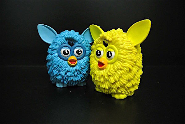 4 Colour Owl Bird Plastic Toy Figures Lovely Style For Home Decoration
