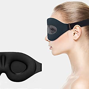 Elastic Headband Lightweight Silk Fabric 3D Memory Foam Sleeping Silk Eye Mask