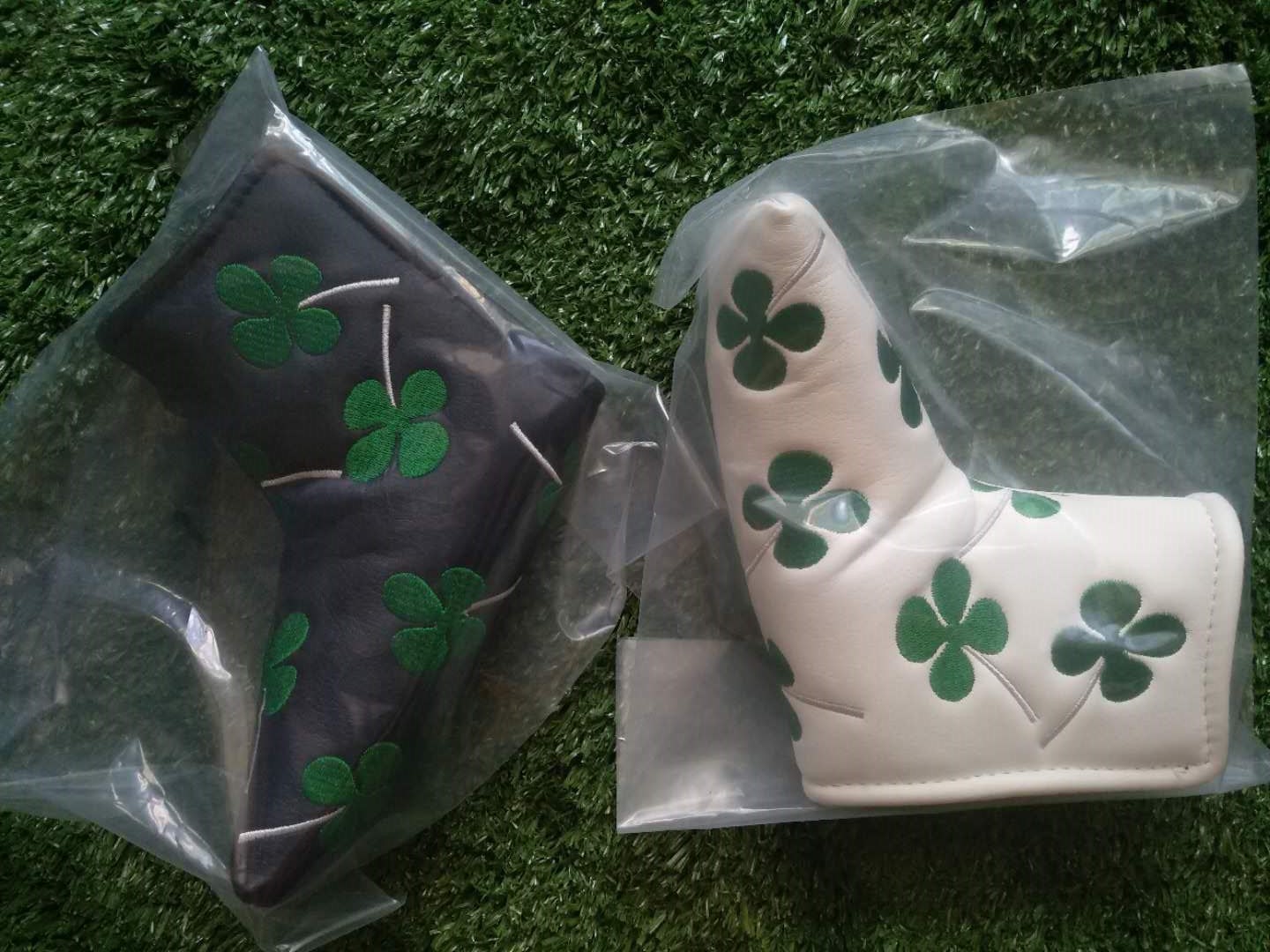Four Leaf Clover headcover , Golf headcover , golf headcover , putter headcover , headcover