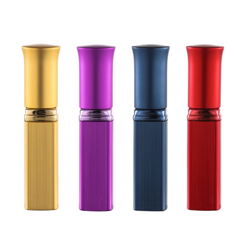 6ml Lipstick Tube Square Perfume Spray Pump Anodized Aluminum
