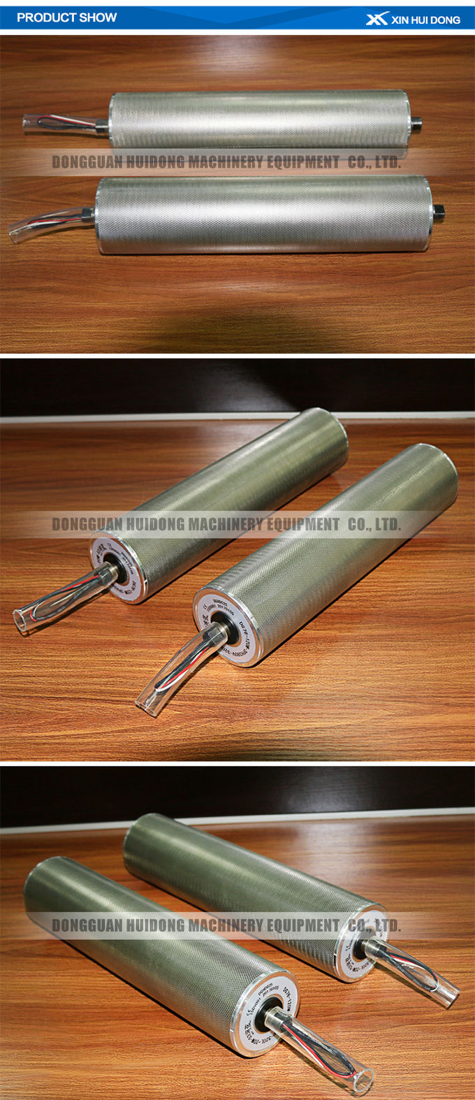 Stainless Steel Motorized Conveyor Rollers 220 / 380V Voltage SGS Certification