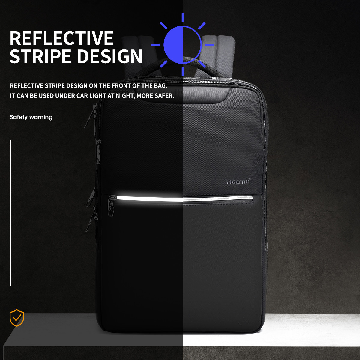Smart Waterproof Large Capacity 21L Business Travel Backpack With Dry And Wet Isolation Layer