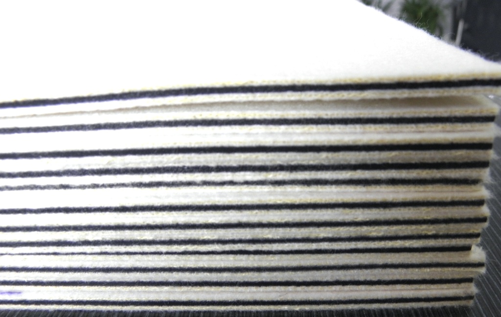 3mm Thickness Black Woolen Felt Lamination Cushion Pad MRP-2 For PVC Card Press Laminator