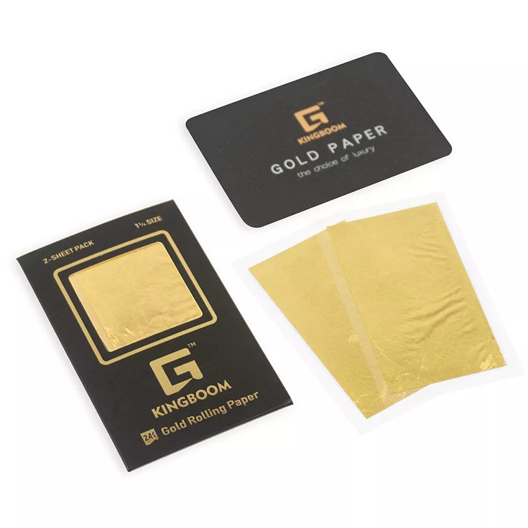 Slim Size 24k Pre Rolled Cones Shine Gold Rolling Paper