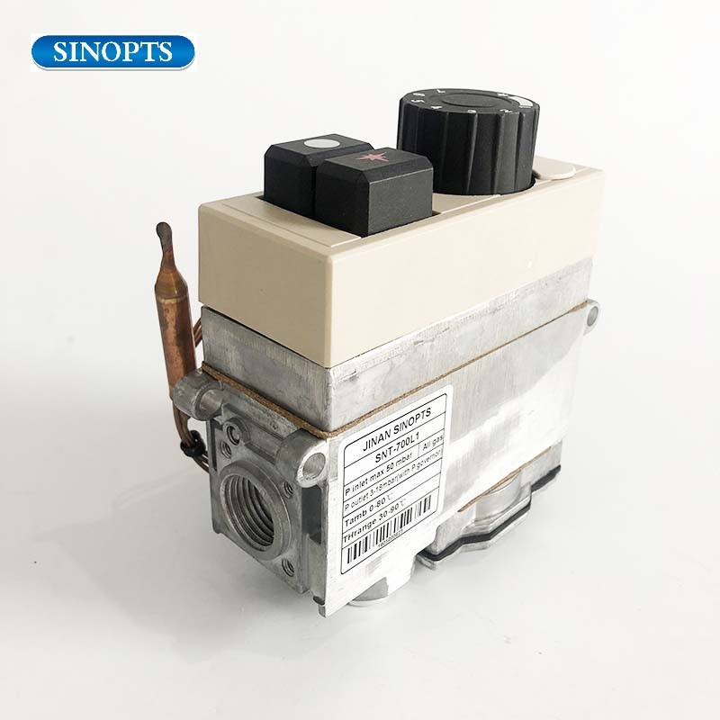 Gas Fryer Thermostat Control Valve 30-90 Degree LPG Thermostatic Valves Gas Safety Control Valve