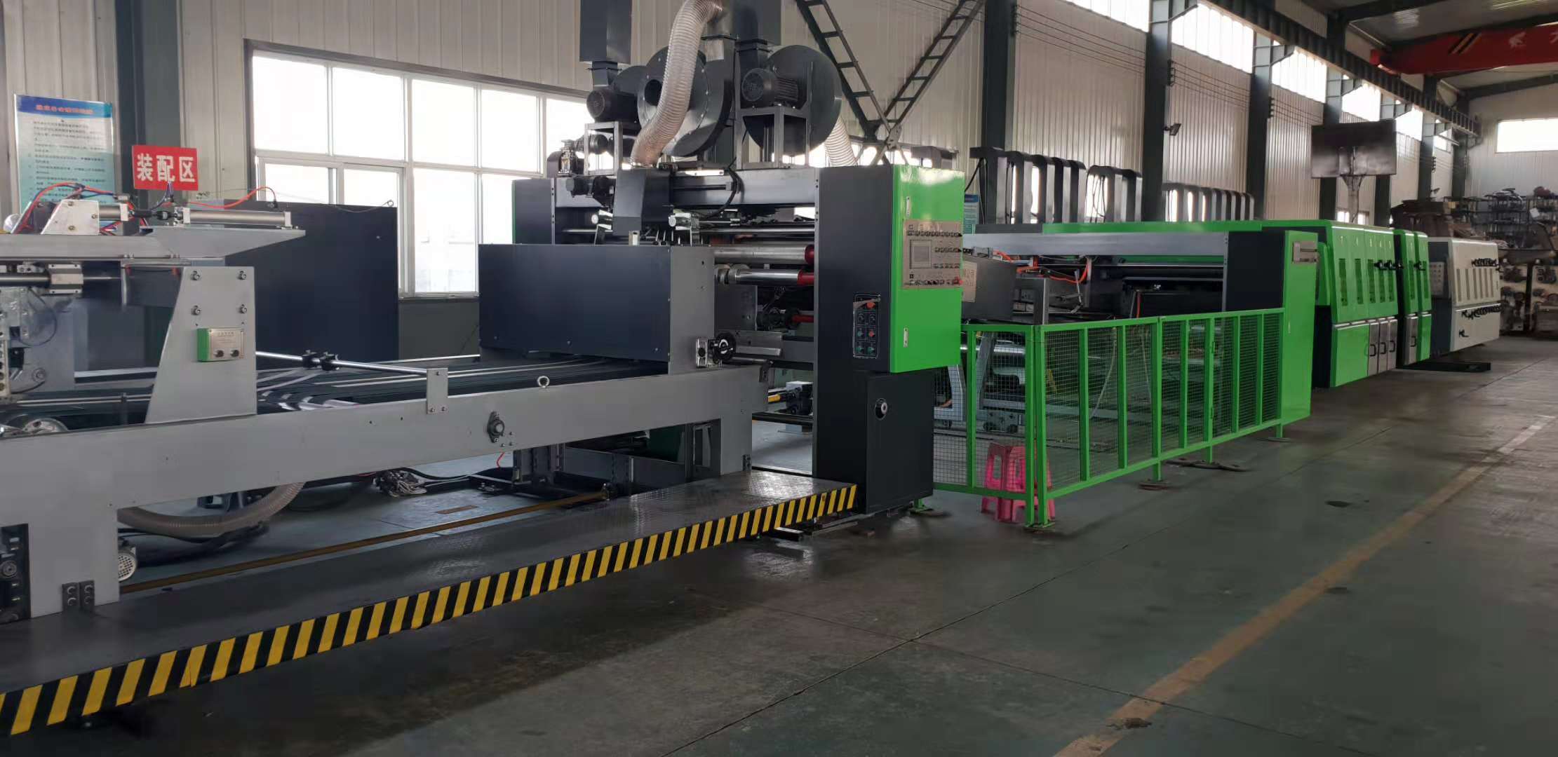 Fully Automatic 4 Color Printer Slotter Diecutter Folder Gluer Inline / Casemaker