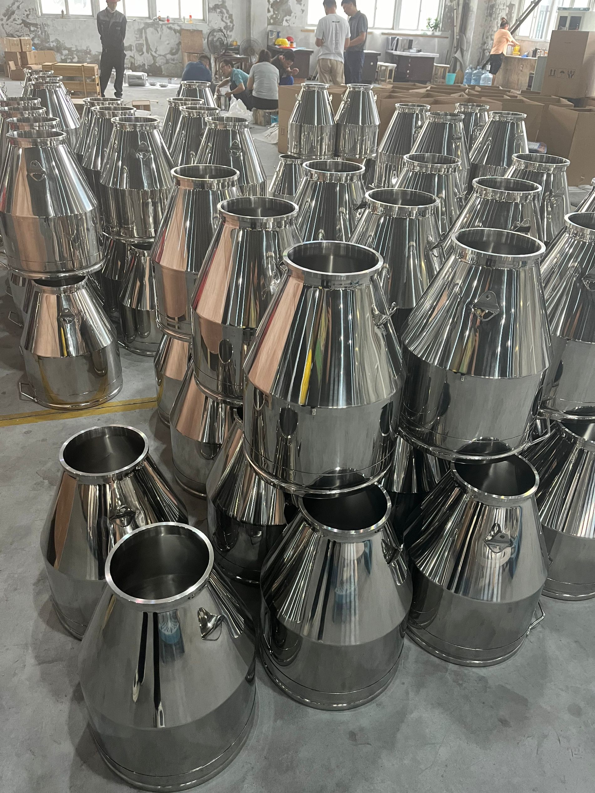 Food Grade Stainless Steel Milking Machine Bucket System 6 KG