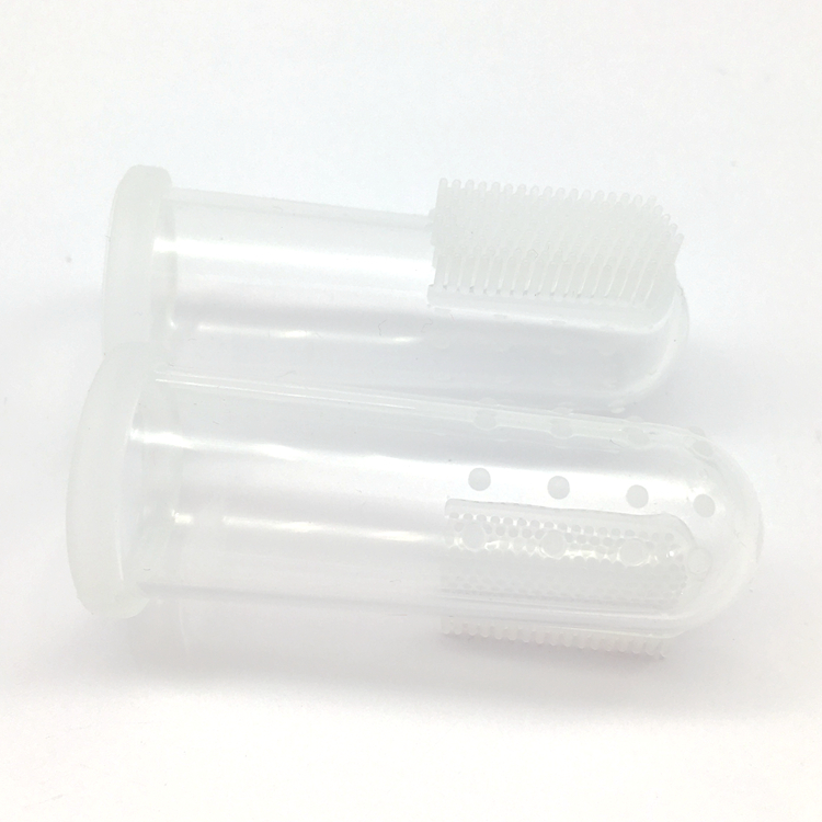Wholesale manufacturers extra soft best rubber silicone finger toothbrush gum massager for babies