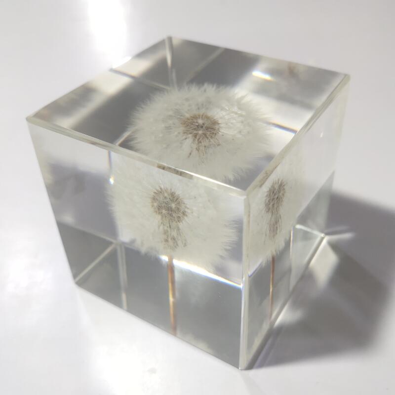 2.7" Resin Flower Paperweight 3D Dandelion Paperweight