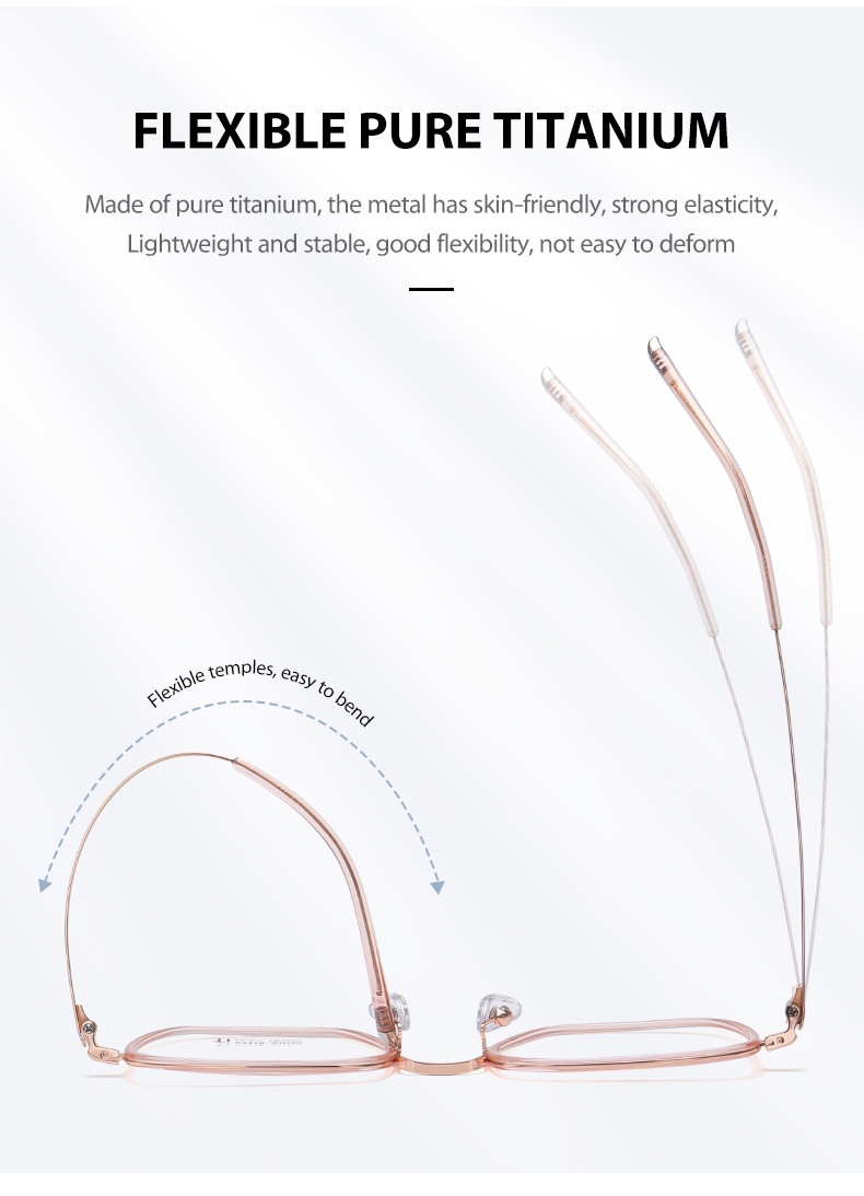 Optical Lens Acetate Titanium Glasses Customizable Box Glasses Frame Universal