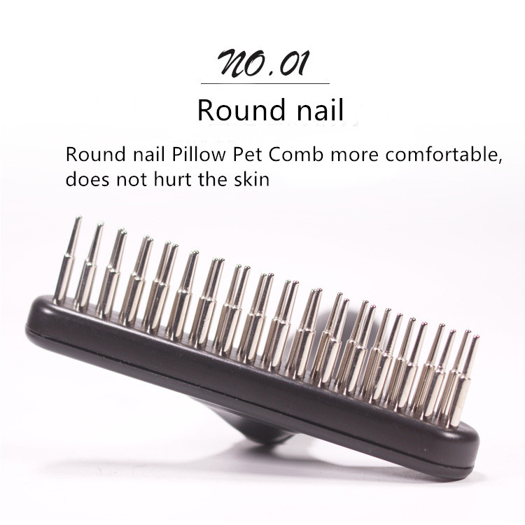Double Row Dog Grooming Comb For Releasing Dead Hair