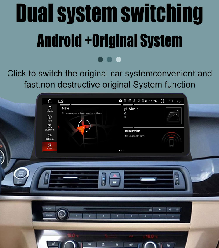 OE NO. BMW 10.25 Inch 4G LTE Android 12.0 Car Multimedia Player For BMW 5 Series F10 F11 CIC NBT System 2010-20