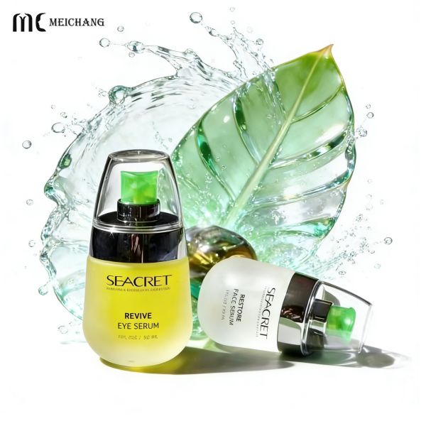 Clear Lead-free Glass Pump Bottle with Precision Pump for Cosmetics in 30ml & 50ml