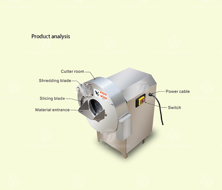 100KG/H Vertical Ginger Plantain Cutting Machine Multifunctional