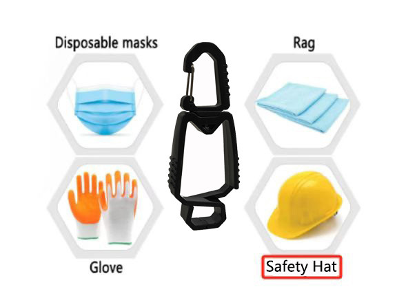 Custom High Strength POM Plastic Safety Work Gloves Anti-lost Fixing Buckle Holder glove Clip