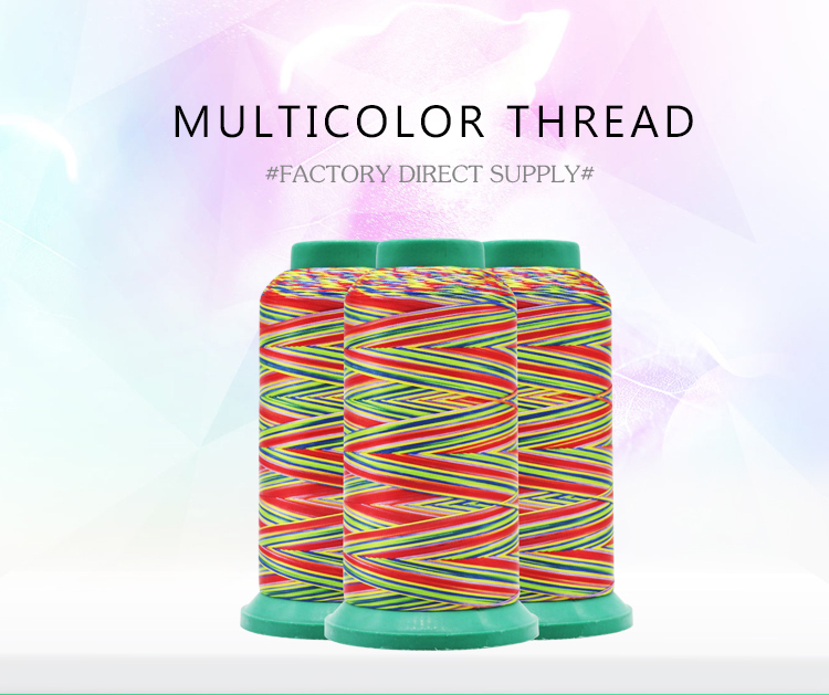 Colorful High Tenacity Polyester Sewing Thread for Kangfa Industrial 3ply 6ply 5colors